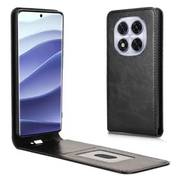 For Xiaomi Poco X7 Flip Vertical Case Retro Smooth Skin Leather Full Cover Card Holder For Poco X7 5G Phone Bags