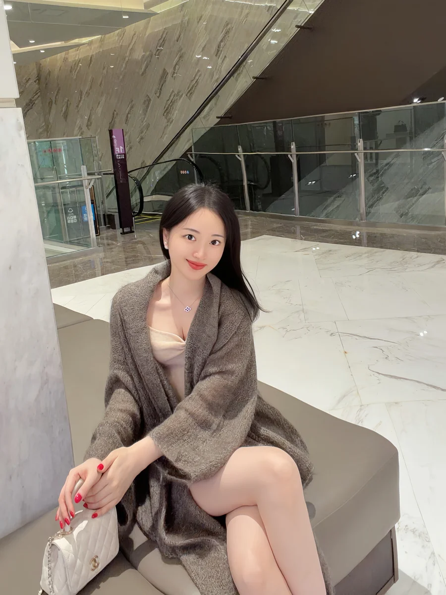 

Ultra Soft Long Hair Knitted Cardigan Irregular Design M Camere Open irt Women's Mid-Length Sve Long Autumn Faion