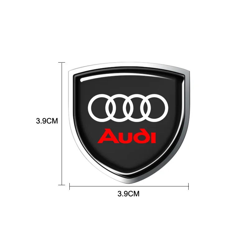 Metal Emblem Auto Decor Decals Reflective Car Window Stickers for Audi Sline A4 A3 A5 A6 A7 A8 Q3 Q5 Q7 Q8 B5 B6 B7 B8 B9 Q7 8P