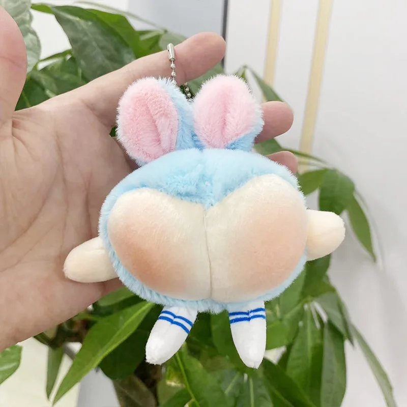 1-20PCS Ugly Cute Easter Bunny Plush Hanging Pendant Funny Butt Peach Rabbit Doll Toy Ornament Playful Novelty Gift