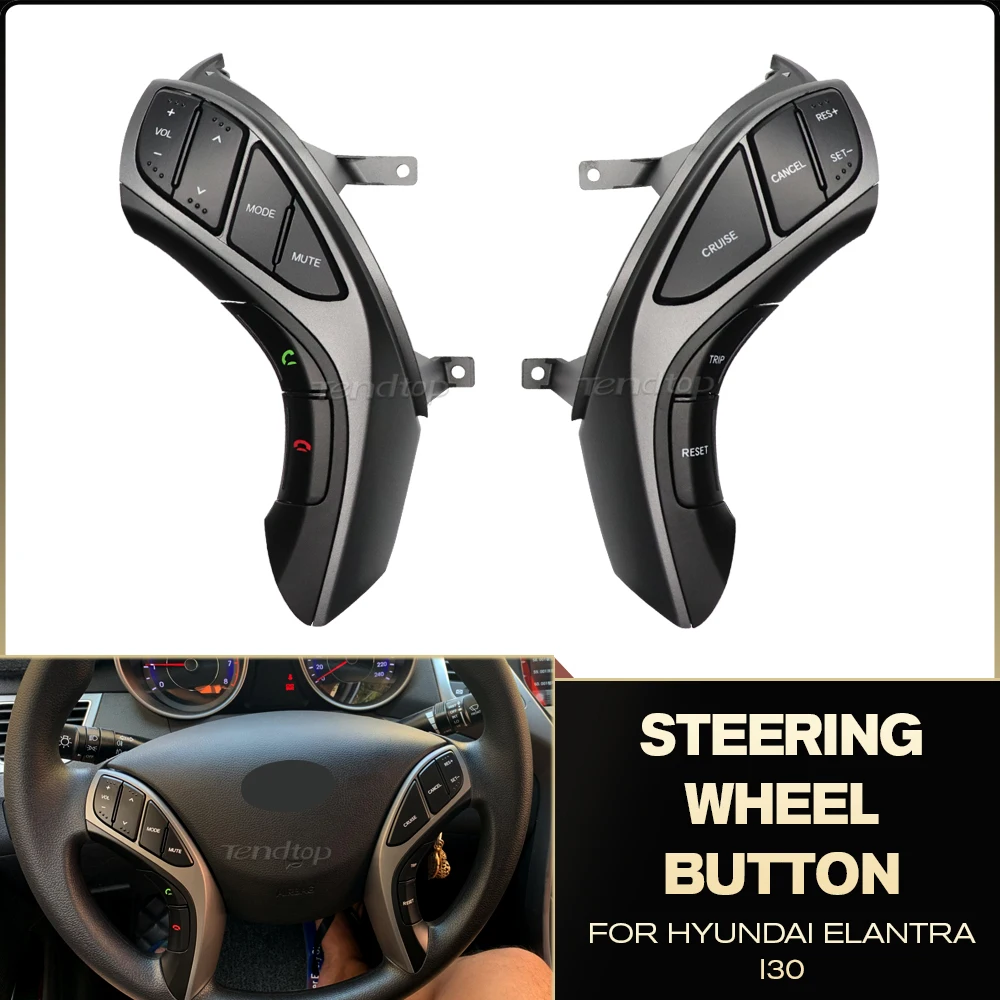 Steering Wheel Buttons For Hyundai Elantra I30 2012 2013 2014 2015 Control Volume Channel Phone Cruise Music Buttons Switch