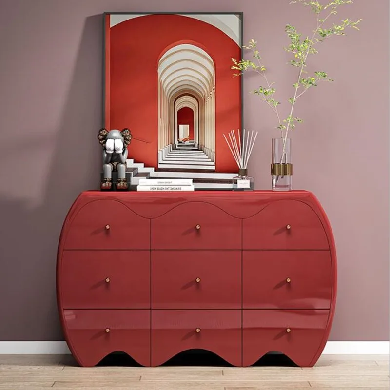 New Nordic piano paint chest cabinet, modern simple side cabinet, fully equipped storage cabinet, chest of drawers, bedroom