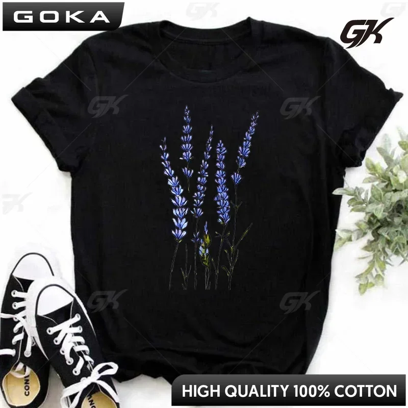 Fashion Red Poppy Women T Shirt Funny Printed Tops Tee Female Short Sleeve Tshirt Harajuku Tee Shirts Personality Casual Top