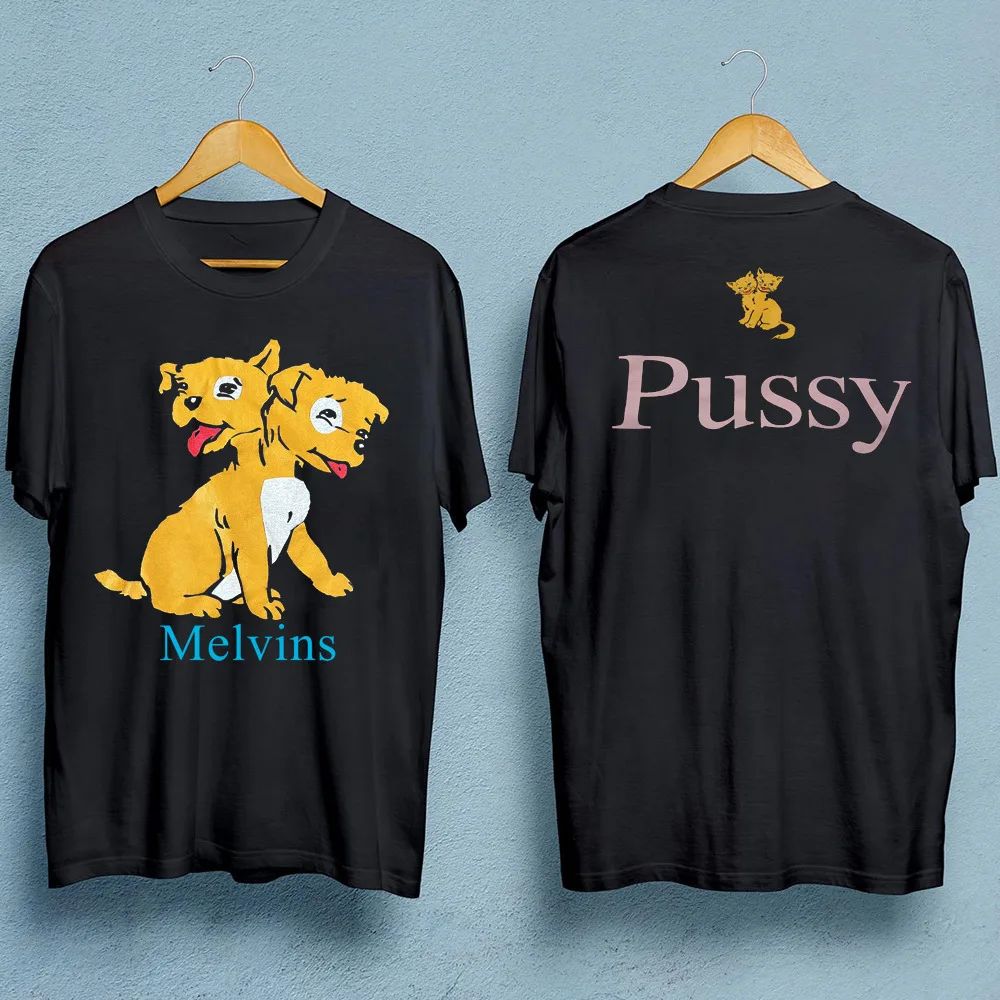 vtg Melvins band pussy Double-sided T-shirt black Short sleeve S to 5Xl JJ2392