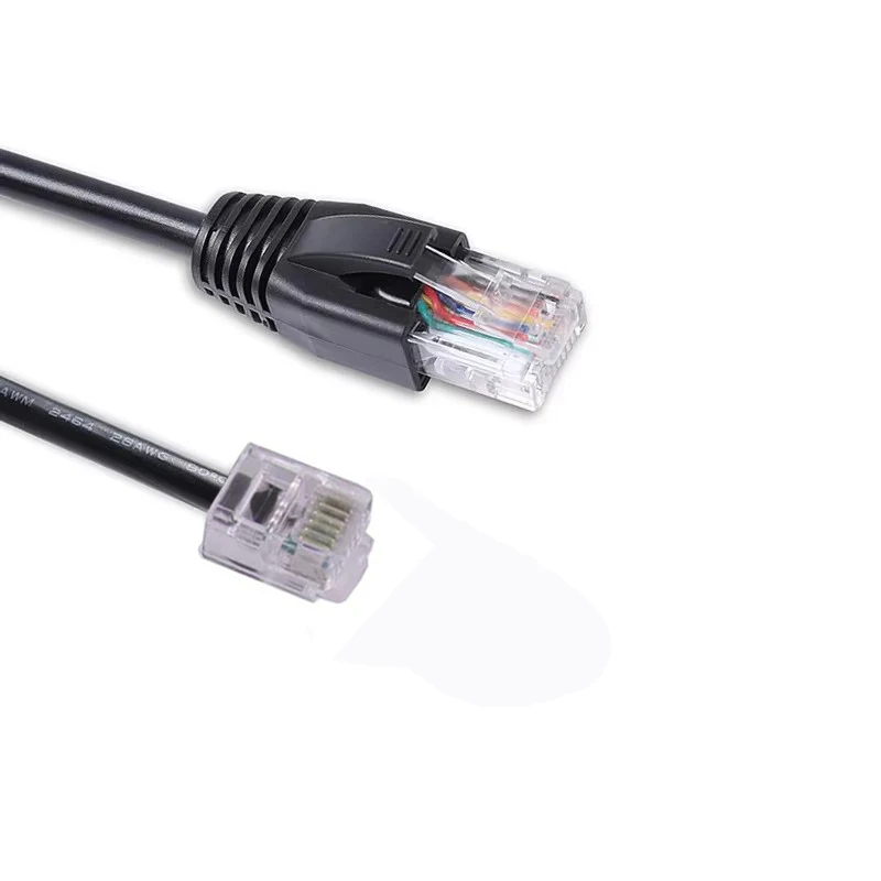 RS485 BMS Communication Cable RJ12 to RJ45 for Connecting MPPT Solar Controller to Easun/Pylontech/Seplos/PowMr/Deye Batteries