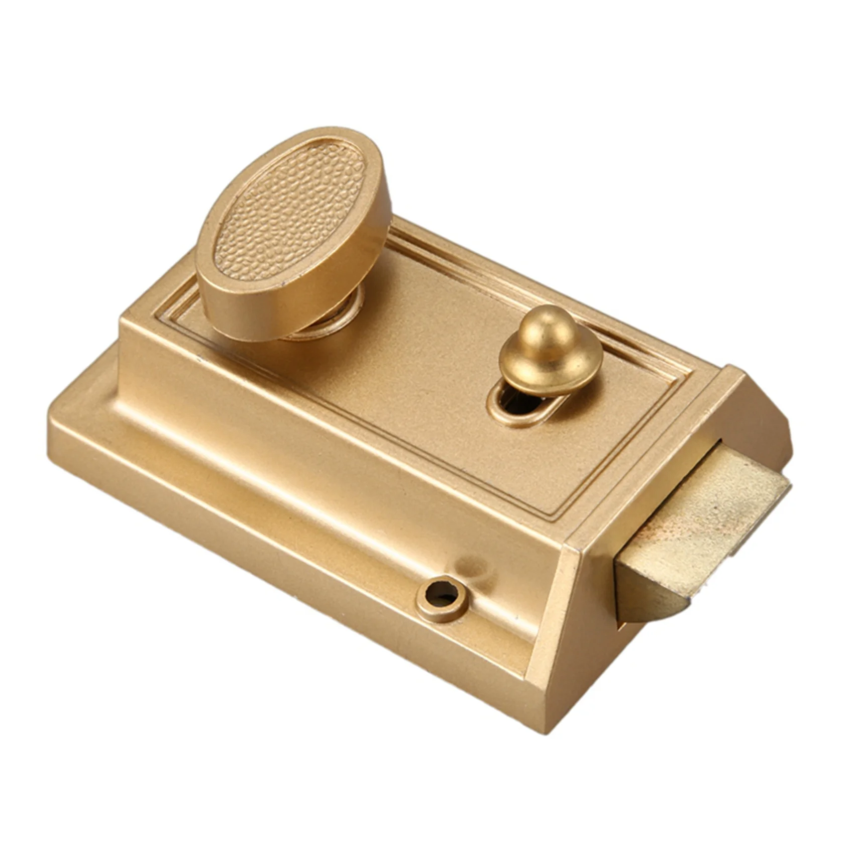 AB42-2X Zinc Cylinder Deadbolt Latch Lock For Night Gate Door Entrance,Gold Finish