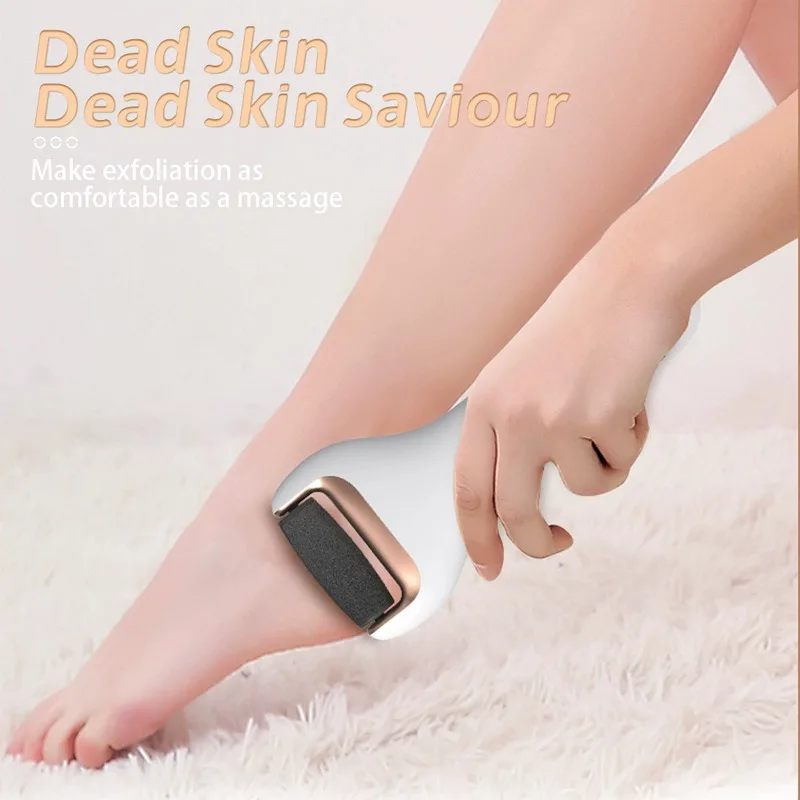 مطحنة القدم الكهربائية السيارات اللاسلكية إزالة الجلد الميت النسيج الشقوق الصلب متصدع الجلد باديكير أداة مقاوم للماء منظف القدمين