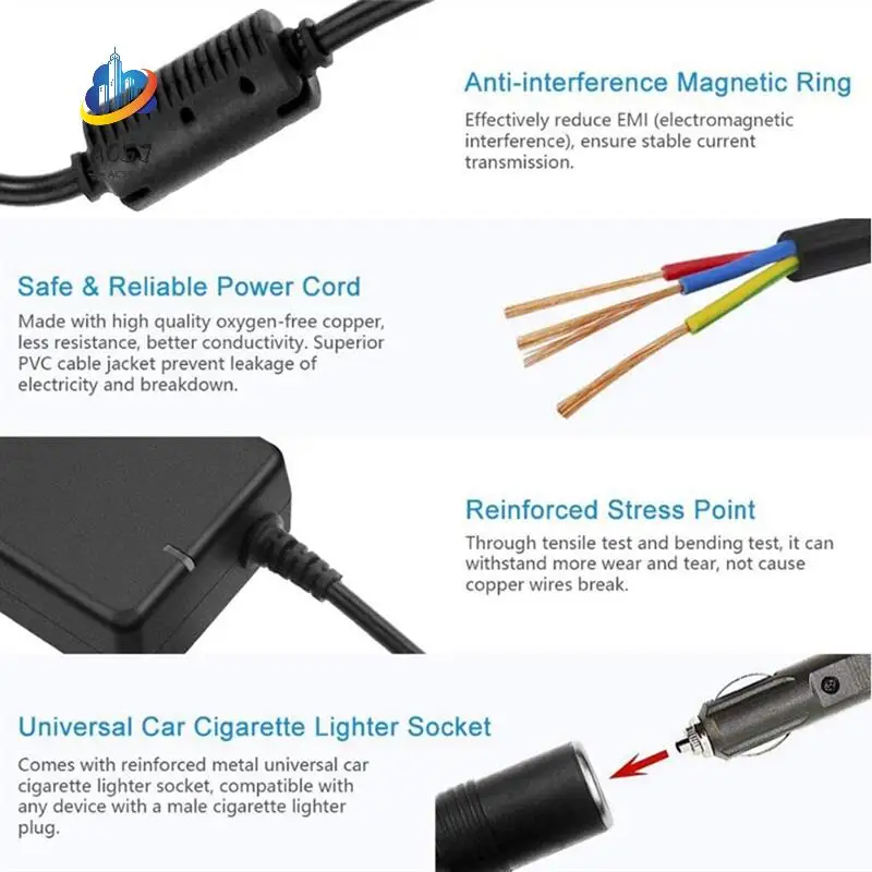AC57-Car Power Adapter Power Convert AC Adapter DC 110V / 220V To 12V 10A Power Adapter Converter