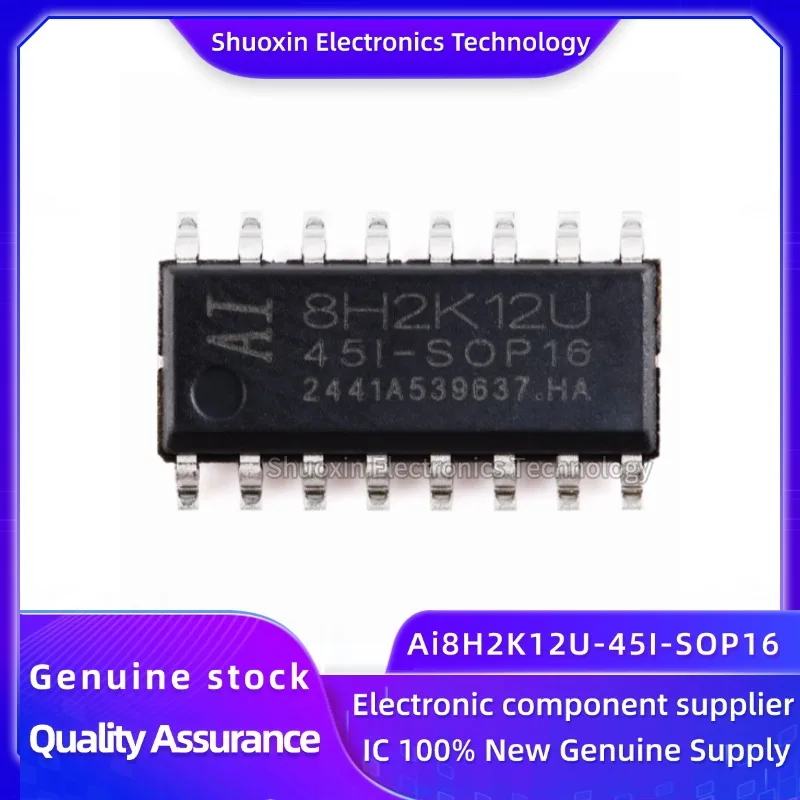 

10-100 Pieces/Batch 100% New Ai8H2K12U-45I-Sop16 High Speed 8051 Kernel (1t) Micro-Processer Single-Piece Movement Chip