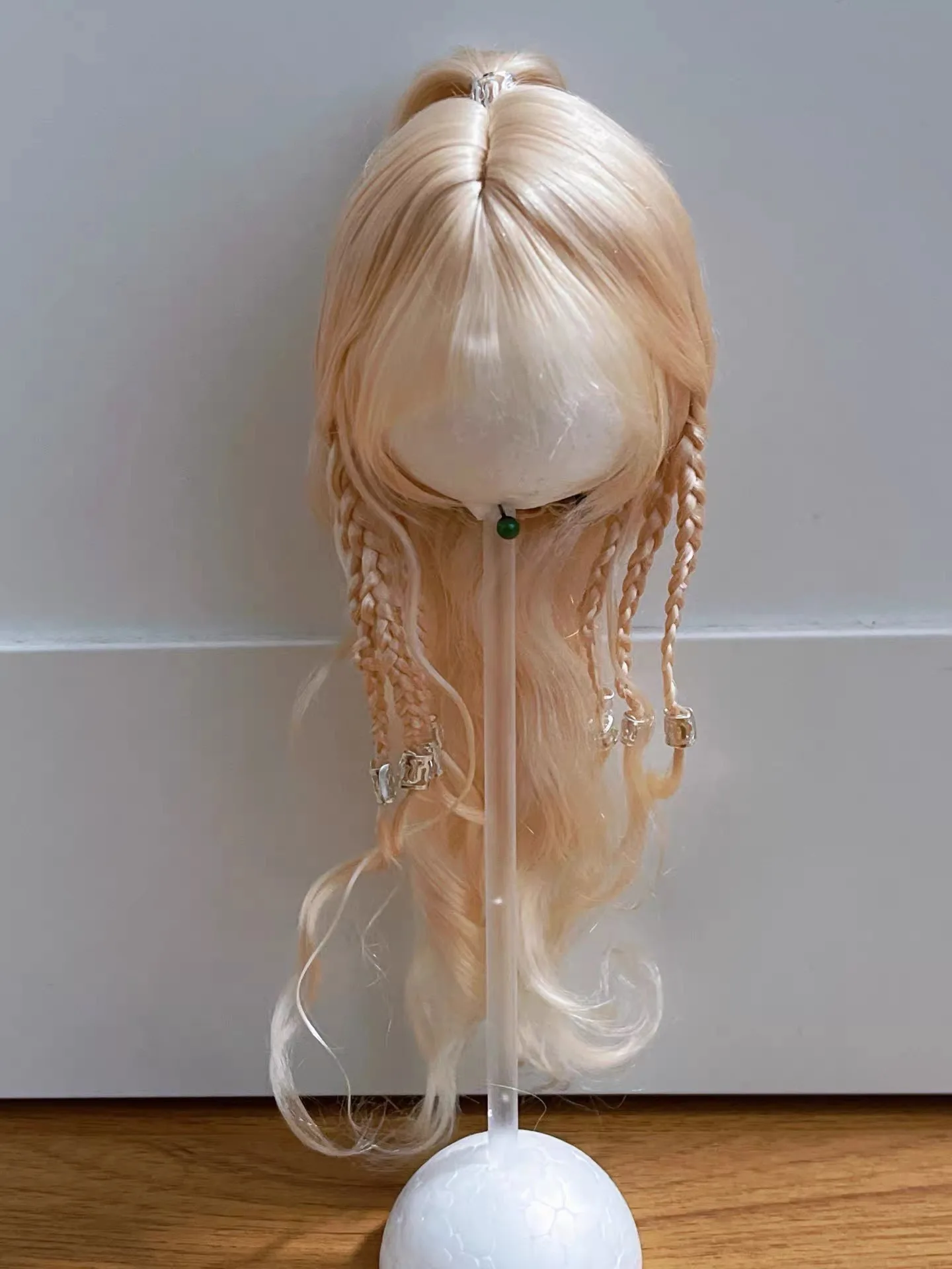 ผมสำหรับตุ๊กตา วิกผมหางม้าคุณภาพสูง ทำจากขนโมแฮร์ สำหรับตุ๊กตา BJD ขนาด 1/6 1/4 1/3 จัดส่งฟรี