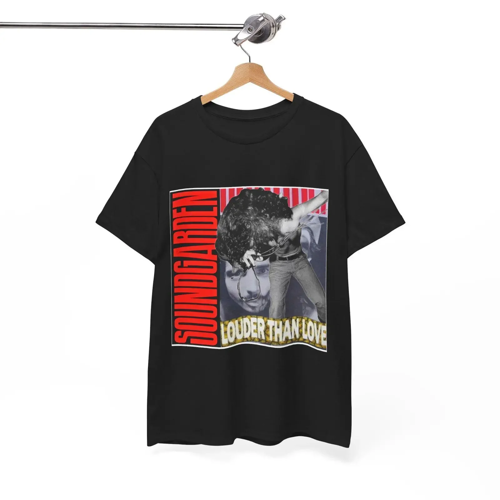 Camiseta Vintage de Soundgarden con Diseño Retro del Álbum Louder Than Love, Estilo Grunge Rock, Souvenir para Fans Alternativos, Unisex, Lavado Vintage