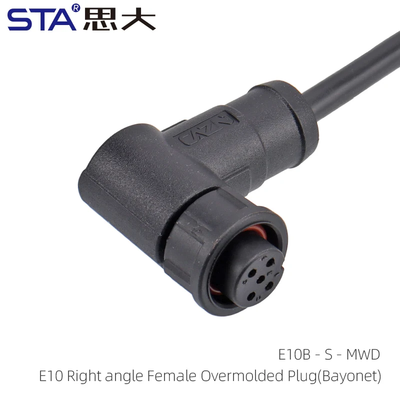 

E10 Replace LTW Middle Size Male Female Plugs For Led Light Bayonet Waterproof Electrical Cable Connector 2 3 4 5 6 7 8 10 12Pin