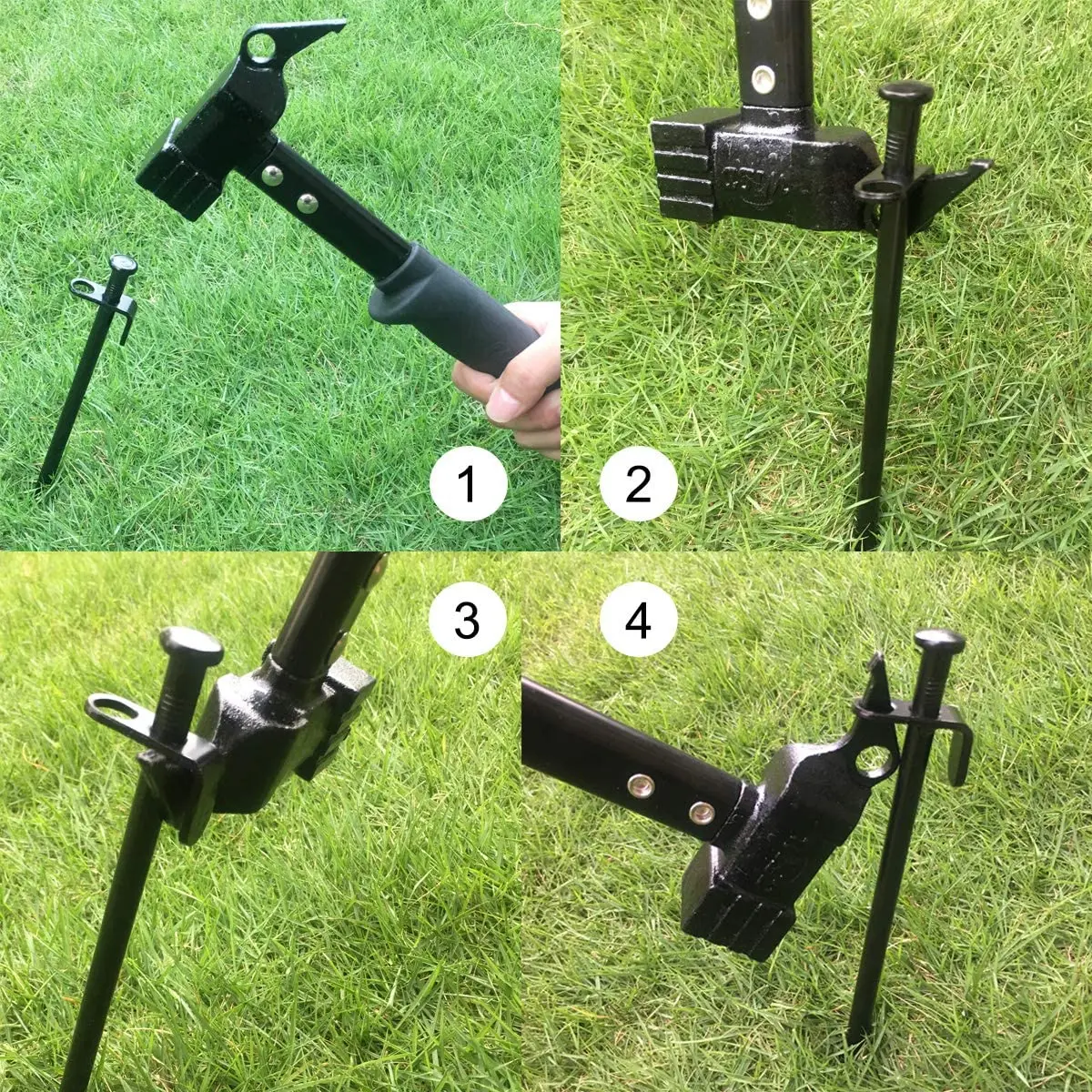 Martello OEM con impugnatura sicura in lega di alluminio per martello da campeggio per escursioni all'aperto