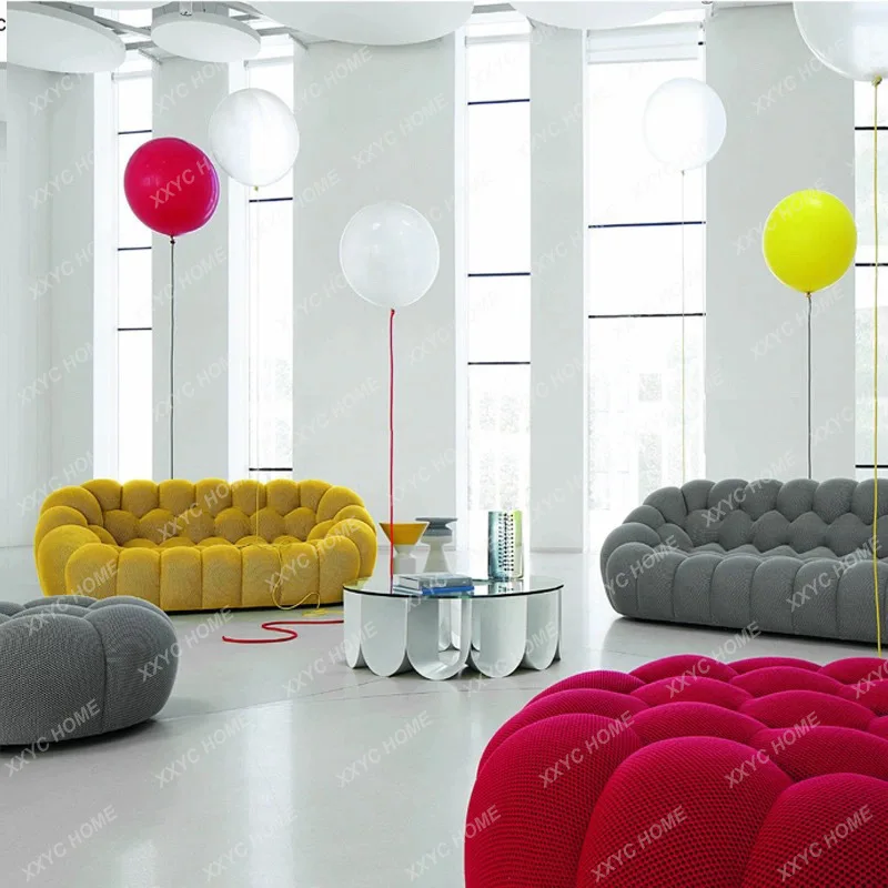 

C Modern simple light luxury football bubble creative curved sofa