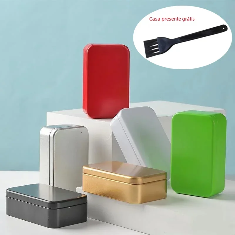 Caixa de Metal para Chá, Latas de Chá, Potes para Açúcar e Café, Recipientes para Chá a Granel, Caixa de Chá de Metal para Armazenamento, Organizador