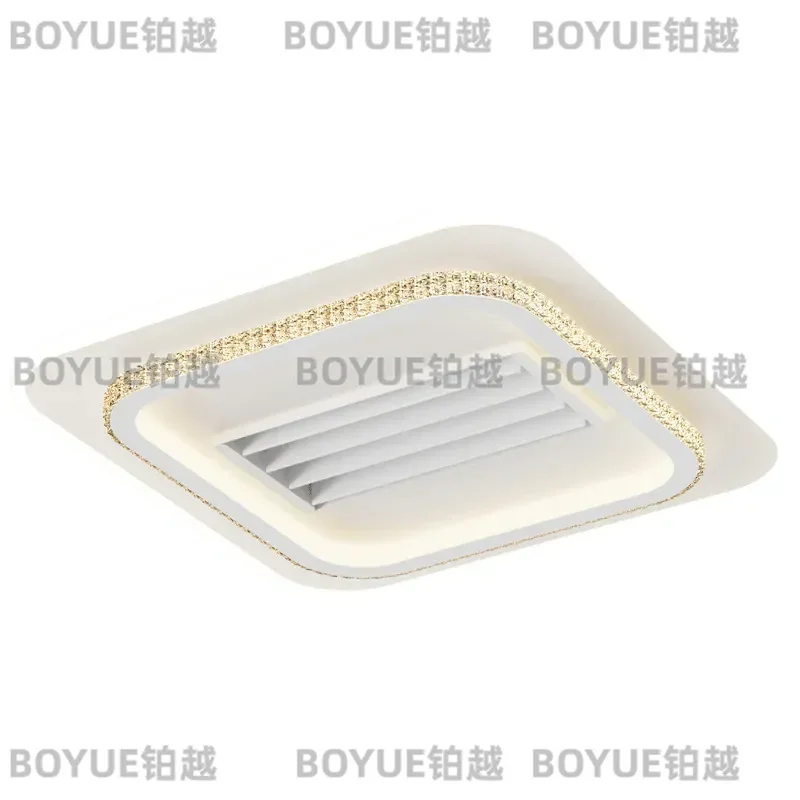 Modern Bladeless Ceiling Fan Light Full Spectrum LED Cooling Heating Dual Purpose Lamp for Living Room Bedroom Simple Design