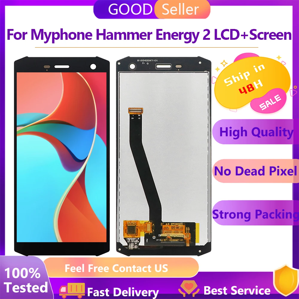 New Original For Myphone Hammer Energy 2 Phone Touch Screen+LCD Display+Disassemble