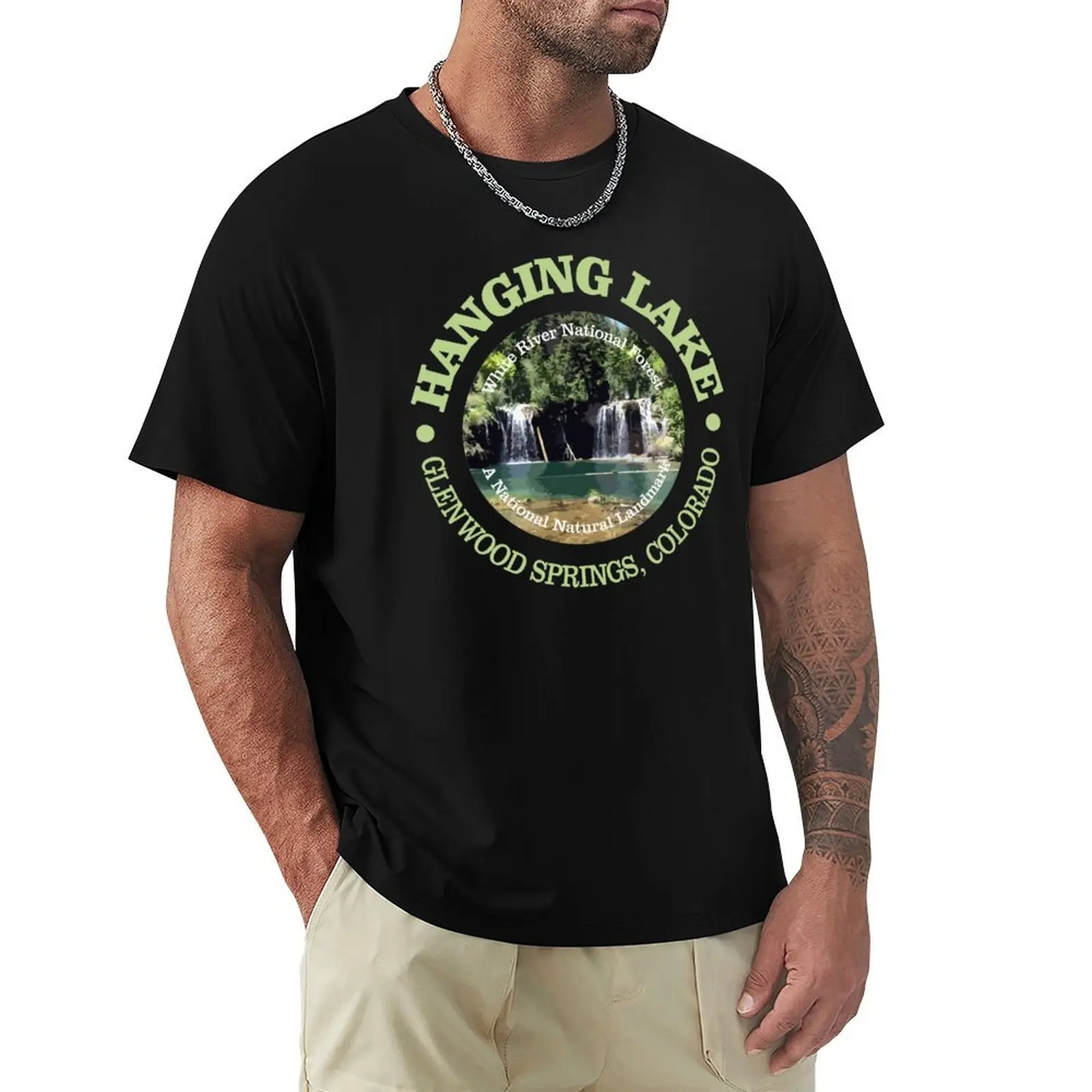 Hanging Lake (OBP) T-Shirt cotton t shirts man 100% T-Shirt