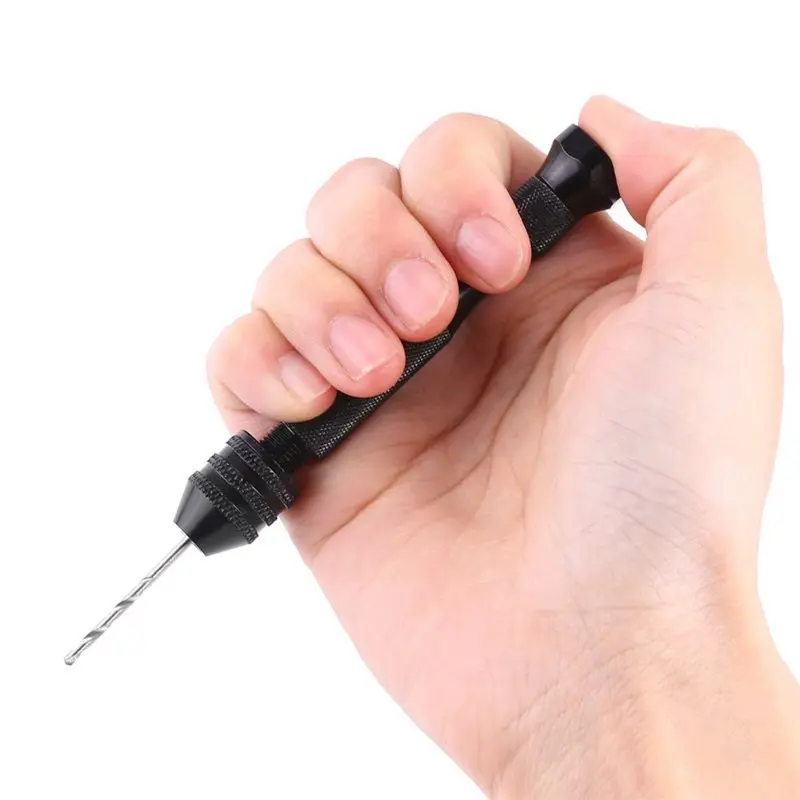 

Luckshopping Mini Hand Drill With 25 HSS Bits(0.3-3.6Mm) And Chuck For Wood, Plastic, Rubber, Crafts