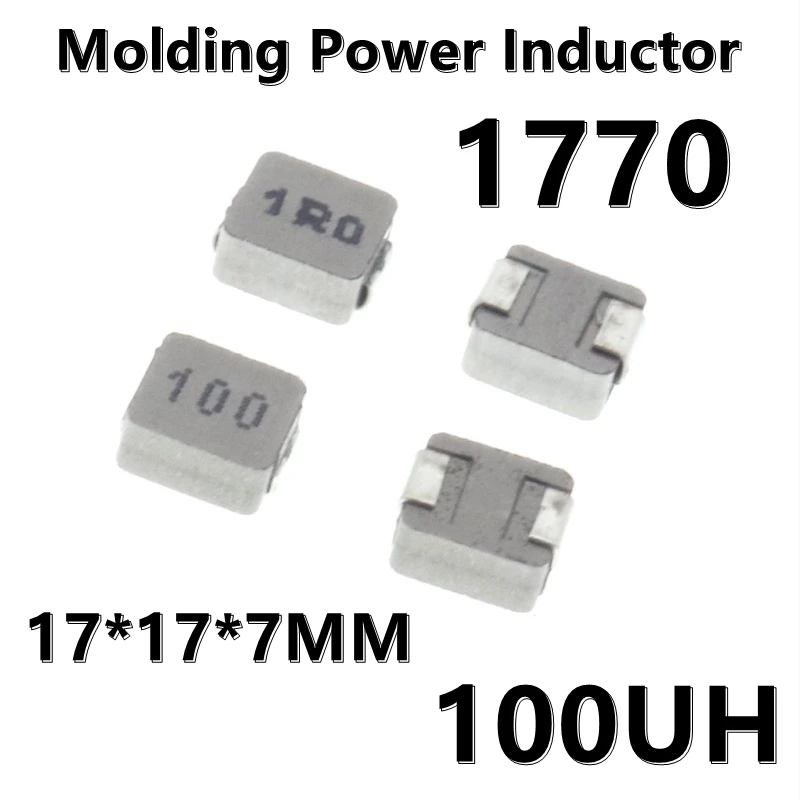 (2pcs) 1770 Molding Power Inductor 100UH 101 17*17*7MM