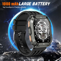Viiray Mens Military Smart Watch 1.95'' Display Heart Rate & Sleep Monitor 100+ Sport Modes Flashlight for Android & iPhone