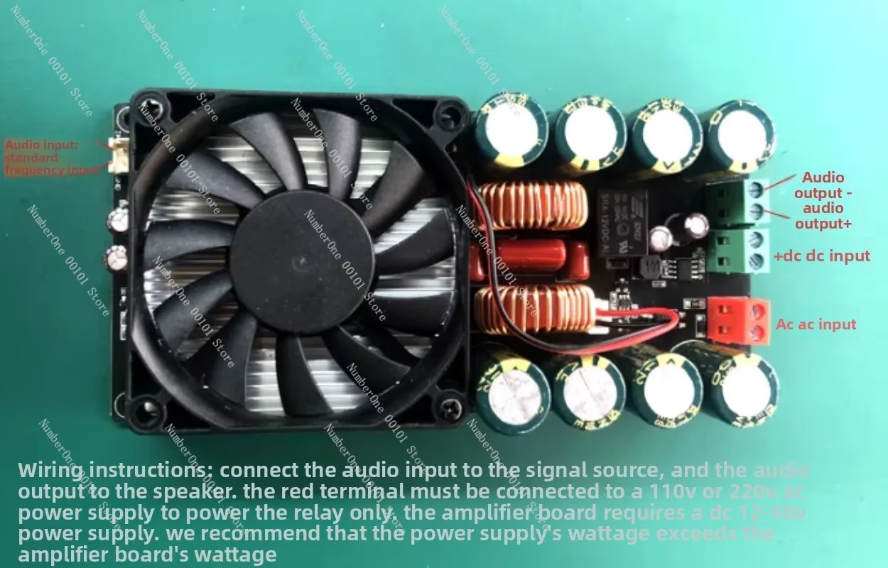 1000W 1500W high-power Class D digital amplifier board, HIFI stereo single voltage amplifier board, suitable for audio systems