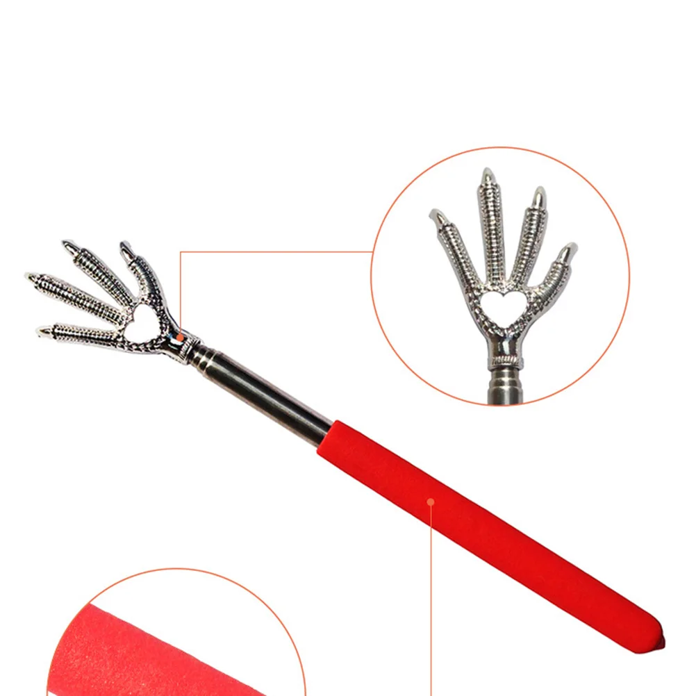 

3pcs Stainless Back Scratcher Telescopic Back Scratcher Long Handle Ergonomic Portable Massage Tool (Random Color)
