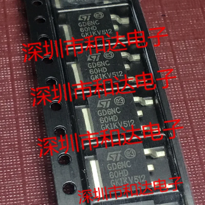 10 piezas ORIGINAL nuevo GD6NC60HD STGD6NC60HD TO-252