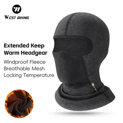 WEST BIKING Balaclava Full Face Mask UV Protection Ski Sun Hat Tactical Motorcycle Helmet Bandana Neck Windproof Mask
