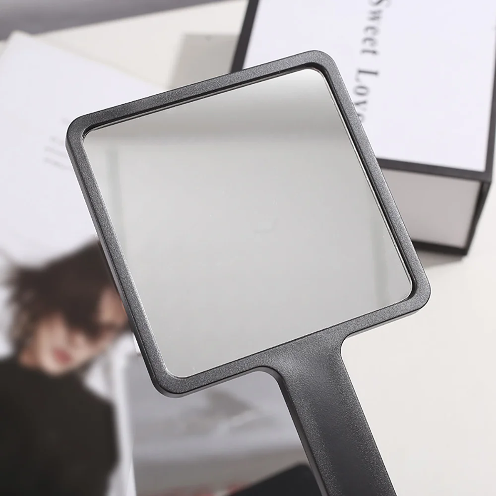 مرآة مكياج مربعة الشكل للنساء، مرآة محمولة وأنيقة من جانب واحد، أداة مكياج مطبوعة إبداعية، نمط الهالوين