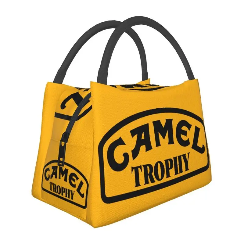 

Custom Camel Trophy Lunch Bags Men Women Warm Cooler Insulated Lunch Box for Office Travel