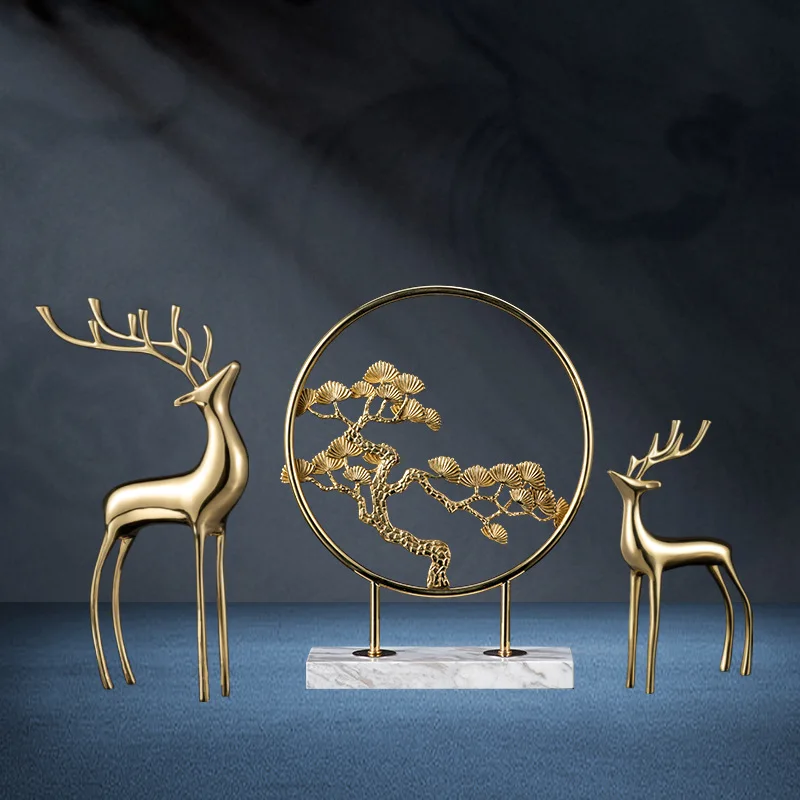 1Pcs Room Decor Mother Deer Cute Kids Room Decor Sculptures Kawaii Sculptures Christmas Home Decoration Fawn Figurines - Image 3