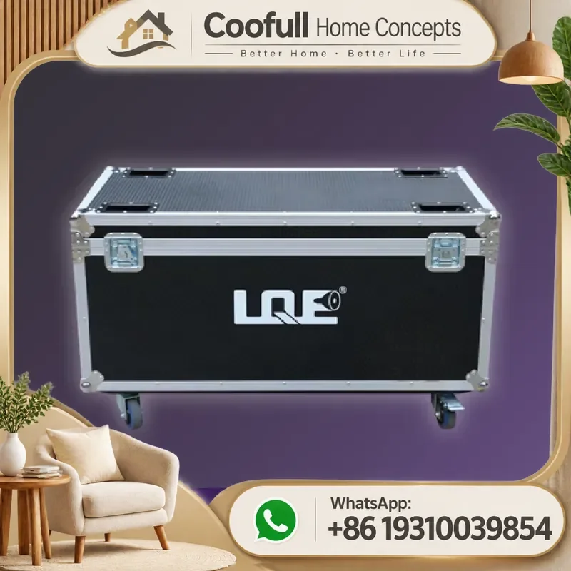 DMX512 RGBWA Par Lights Aluminum Flight Case Shockproof For Outdoor Stage Lighting Audio Transport Professional 18W UV