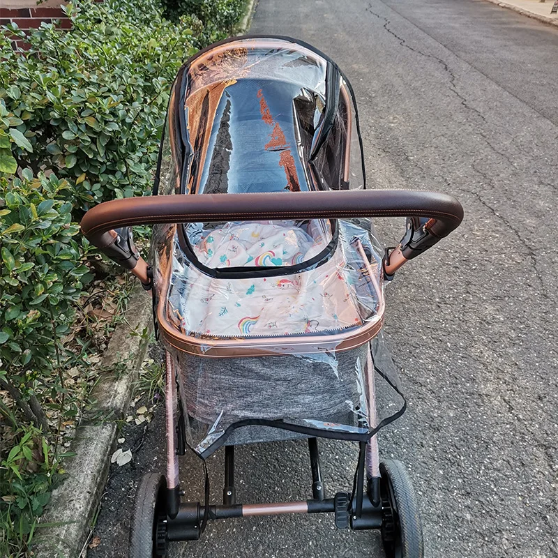 High landscape stroller windshield universal windproof rain cover enlarged children's car winter warm day protective cover