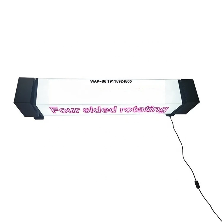 Outdoor Square LED Advertising Lightbox with Logo Wall Mounted Rotary Rotating Signs