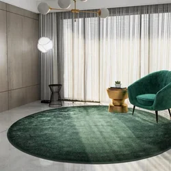 Modern Minimalist Rugs for Bedroom Large Area Living Room Decoration Round Carpet Fluffy Soft Lounge Rug Home Solid Non-slip Mat