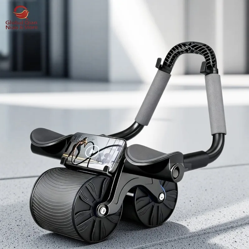 Elbow Plank Abdominal Roller with Automatic Rebound, Fat Burning & Belly Slimming, Home Fitness Equipment