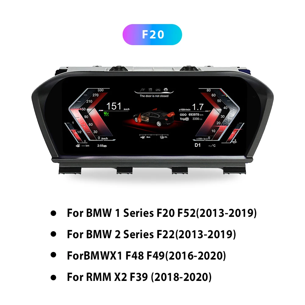 Auto digitales Armaturen brett für BMW 1 2er f20 f52 f22 x1 f48 f49 x2 f39 LCD-Panel Tachometer virtuelles Cockpit Instrumenten cluster – Detail 1