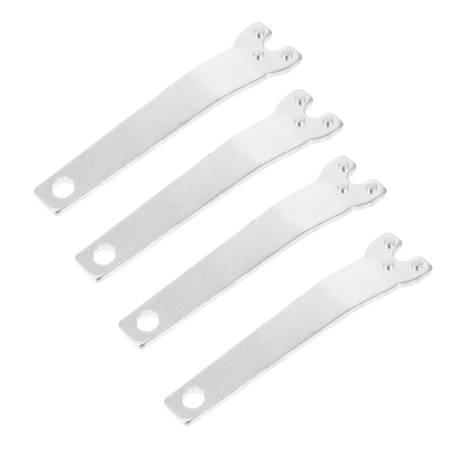 

4Pcs Rugged Design Angle 3 Jaw Spanner Durable High Carbon Steel Material Stable Characteristics Efficient Repair Tool