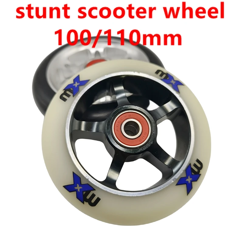 Free shipping stunt scooter wheel skateboard wheel 100mm 110mm width 24mm 2pieces/lot