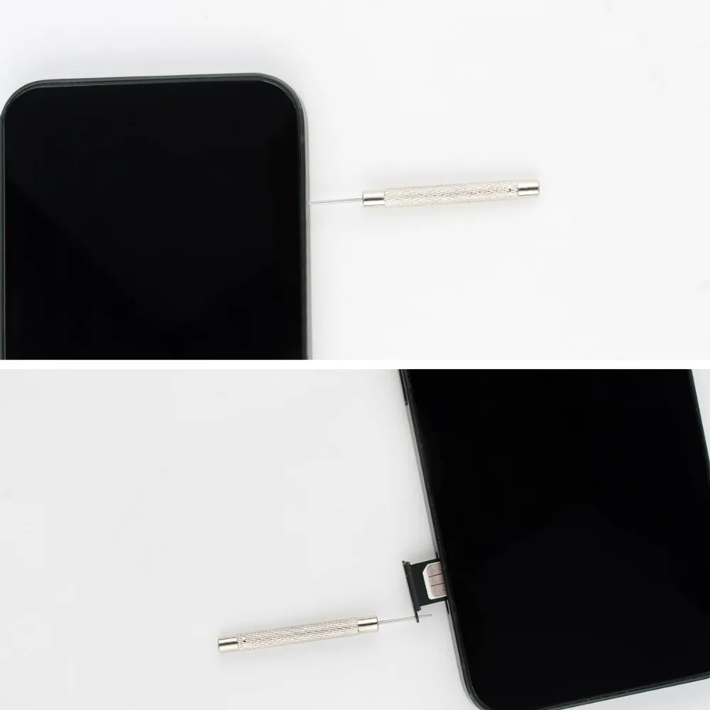 Strumento per la rimozione del vassoio della carta Strumento per l'espulsione del perno compatibile con l'ago per la rimozione dell'ago per l'espulsione dello smartphone iPhone iPad Samsung Galaxy Htc