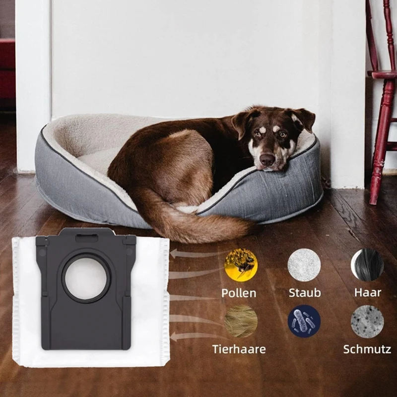 8 pçs saco de pó não tecido para dreame bot x30pro ultra x30pro plus robô aspirador de pó saco de lixo acessórios