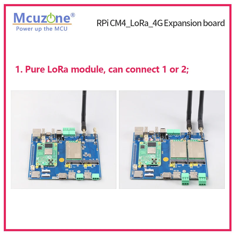 Raspberry Pi CM4_LoRa_4G Expansion board,Dual LoRa wireless module,Dual 4G LTE,NVME SSD supports system startup,CSI,DSI