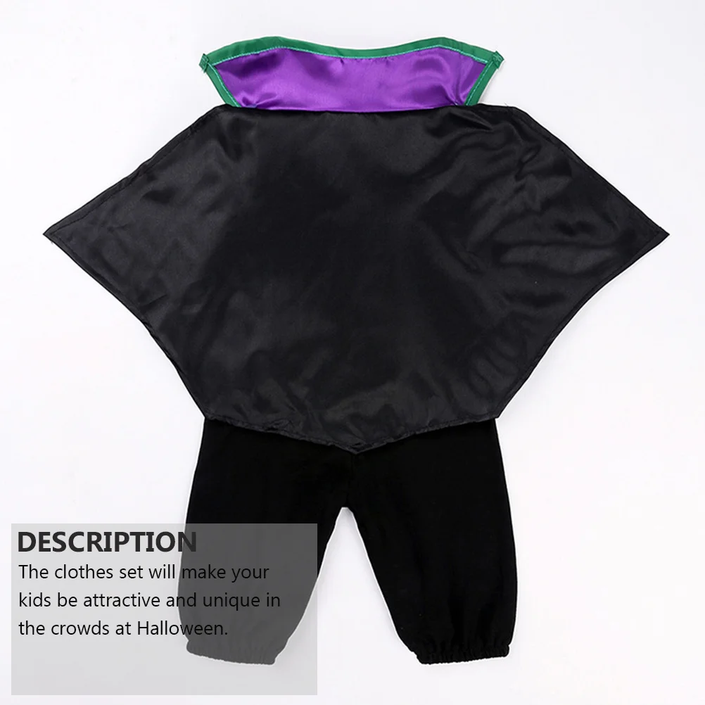1 set 1 Set Baby Vampire Costume For Toddlers Outfit Kid Halloween Clothing Set Comfortable Wear Easy Clean Unique Look