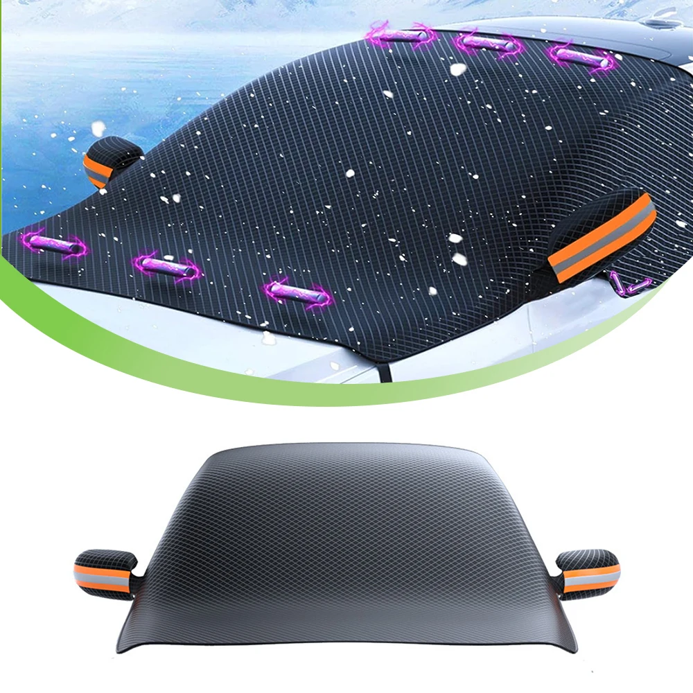 

Car Front Windshield Window Sun Snow Shade Review Mirror Cover for Jeep Wrangler TJ JK JL JT Suzuki Jimny 1997-2017 2018-2025