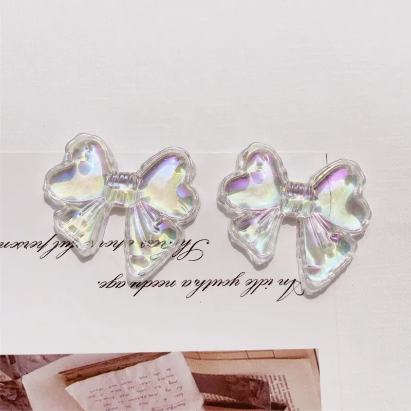 20pcs 35mm Butterfly Acrylic Patch Flat Back Resin Cabochons Diy Phone Case Hair Clip Jewelry Decoration Crafts Accessories