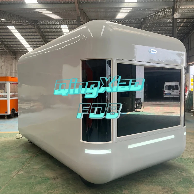 Outdoor Street Mobile Restaurant Hotdog Sandwich Food Truck  Container Food  Trailer With Deep Fryer FOB China CE Factory Direct
