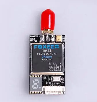 

Foxeer TM25 TM600 5.8G 40CH 25MW 600mW Raceband Mini FPV Transmitter SMA Female