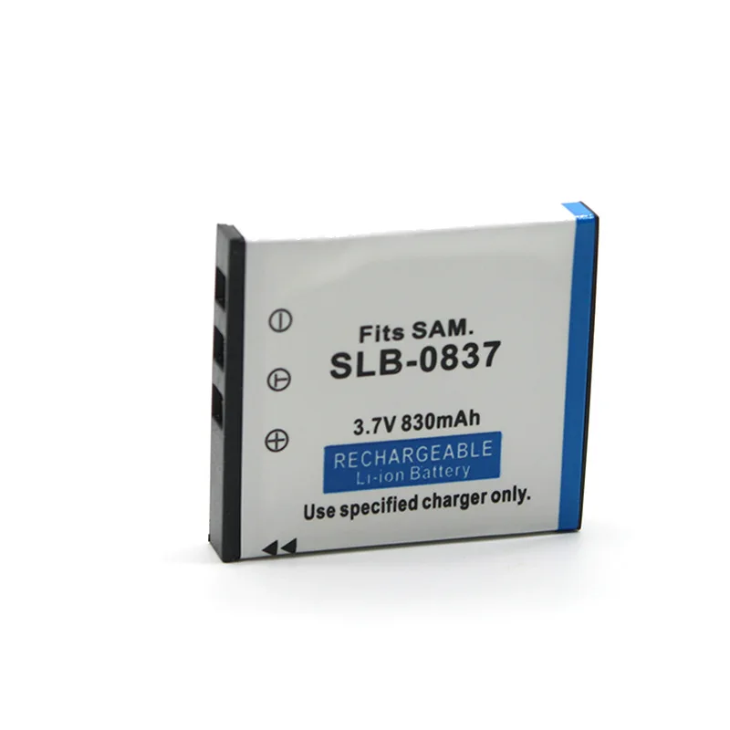 Replacement SLB-0837 Battery 830mAh for Samsung NV3 NV4 NV7 NV8 NV9 NV10 NV11 NV15 NV24 HD NV100 NV106 MP3 Player Camera