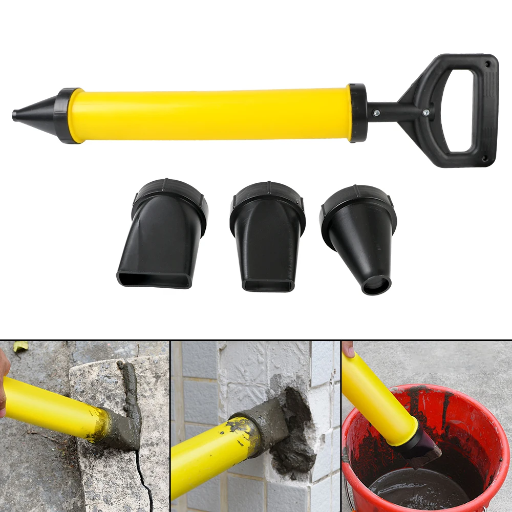 Grouting Gun With 4 Nozzles Grouting Mortar Sprayer Applicator Cement Lime Pump Caulking Gun Grout Filling Tools